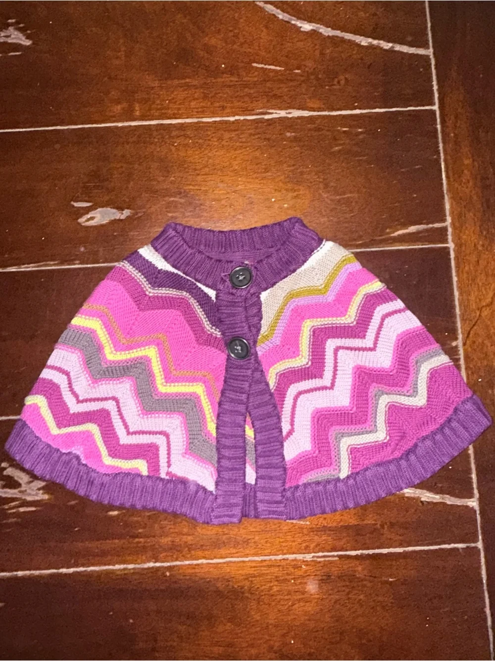 Missoni Purple, Cream & Yellow Knit Sweater Label Detail